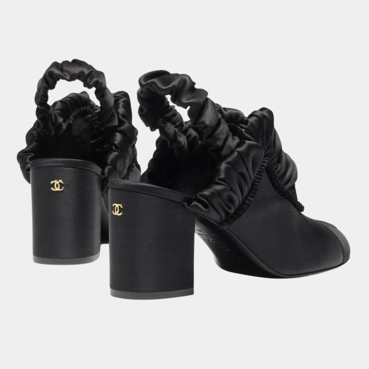 Slingbacks Silk Satin & Grosgrain