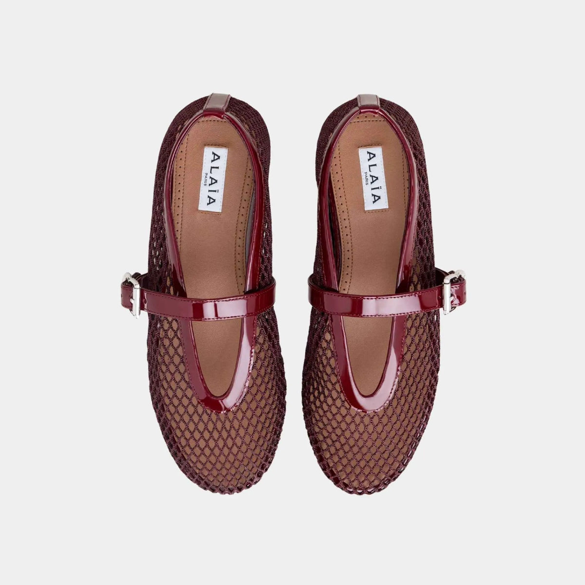 Ballet Flats In Classic Fishnet