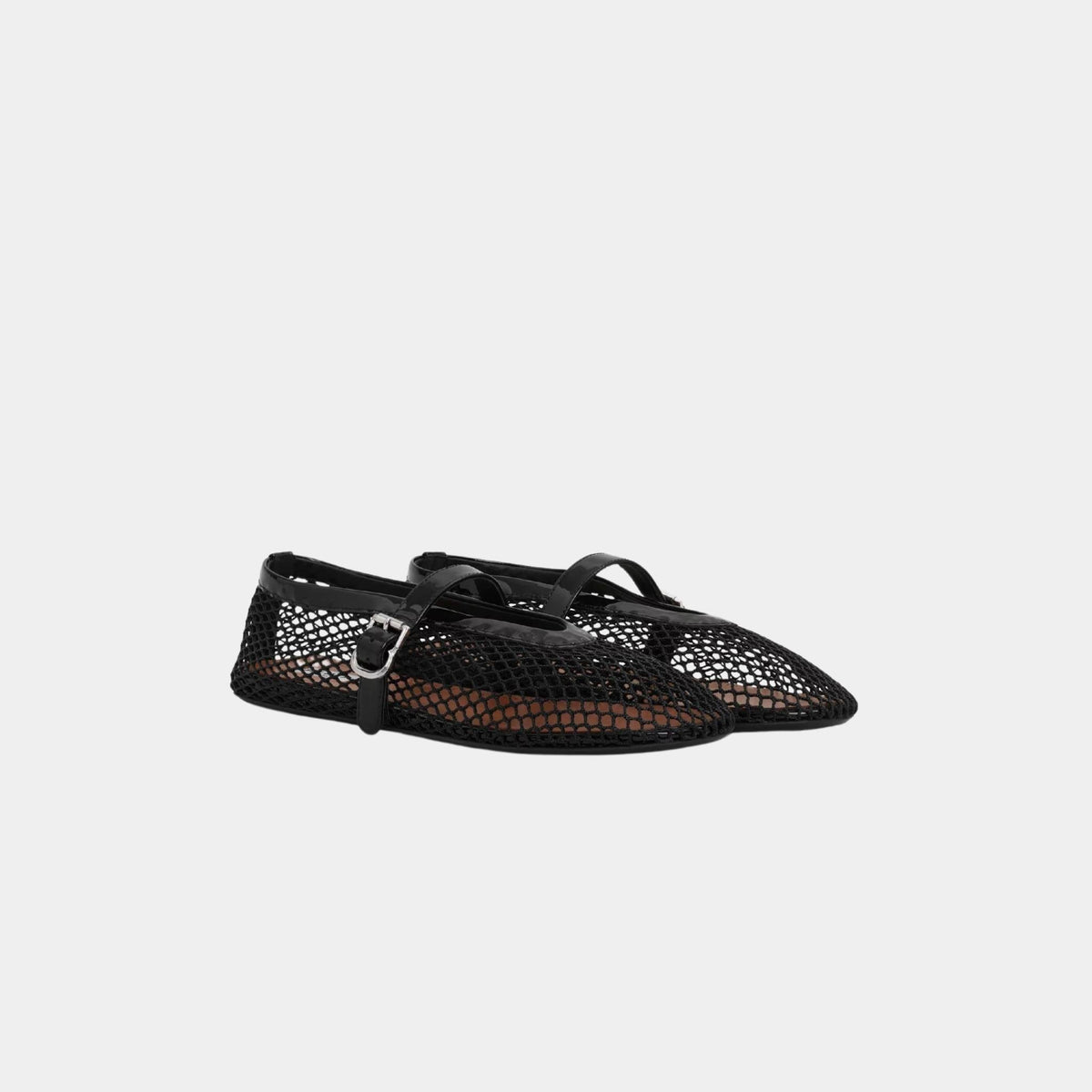 Ballet Flats In Fishnet