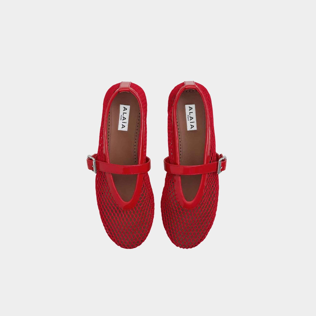 Ballet Flats In Fishnet