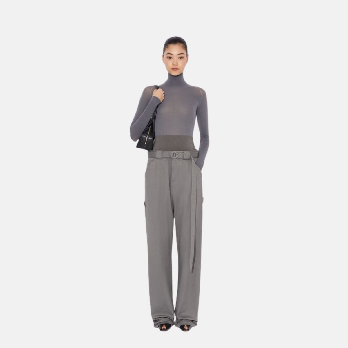 Cargo Trousers With Knit Band
