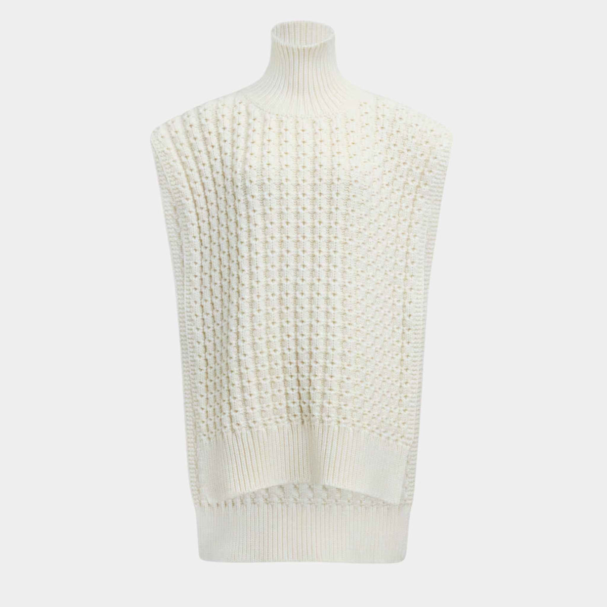 Honeycomb Wool Sweater Vest