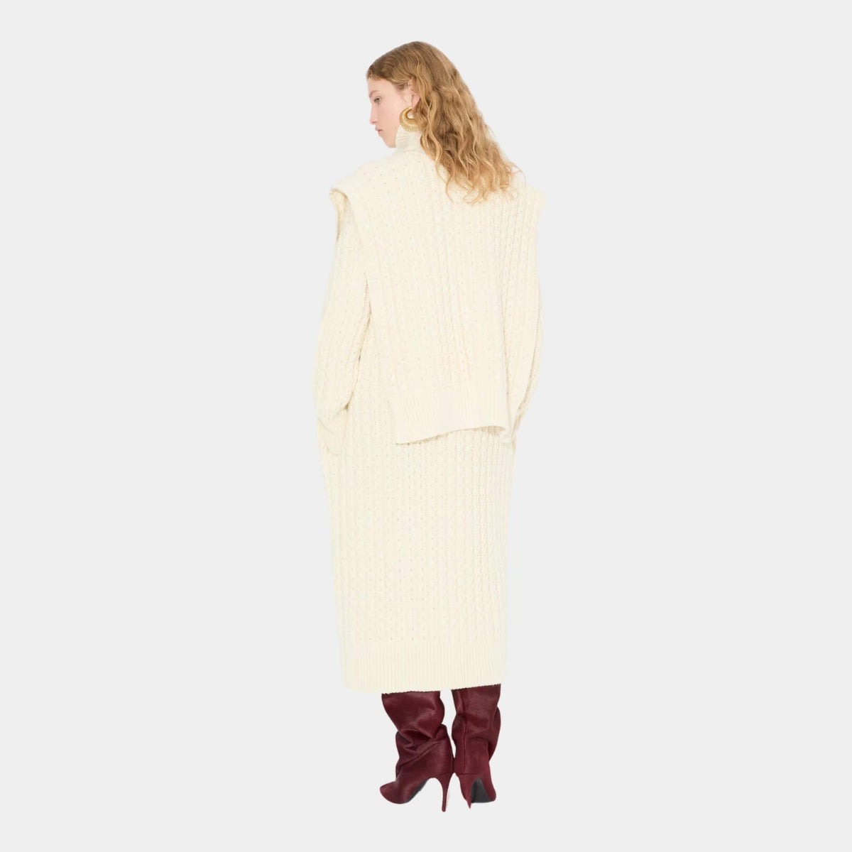Honeycomb Wool Sweater Vest
