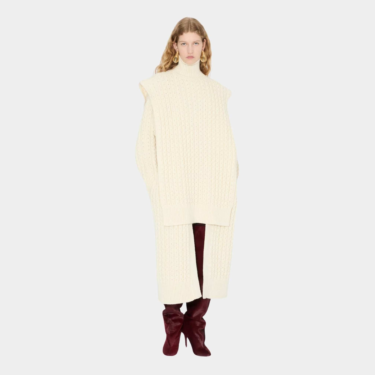 Honeycomb Wool Sweater Vest