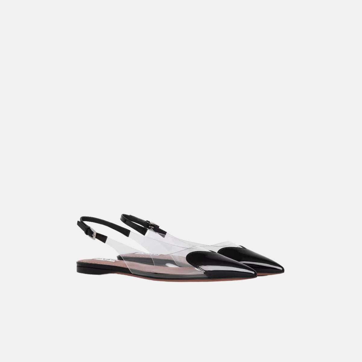 Le Coeur Flat Slingbacks In Patent Calfskin