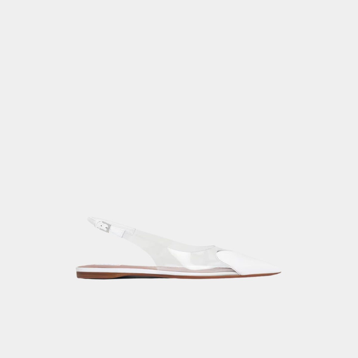 Le Coeur Flat Slingbacks In Patent Calfskin