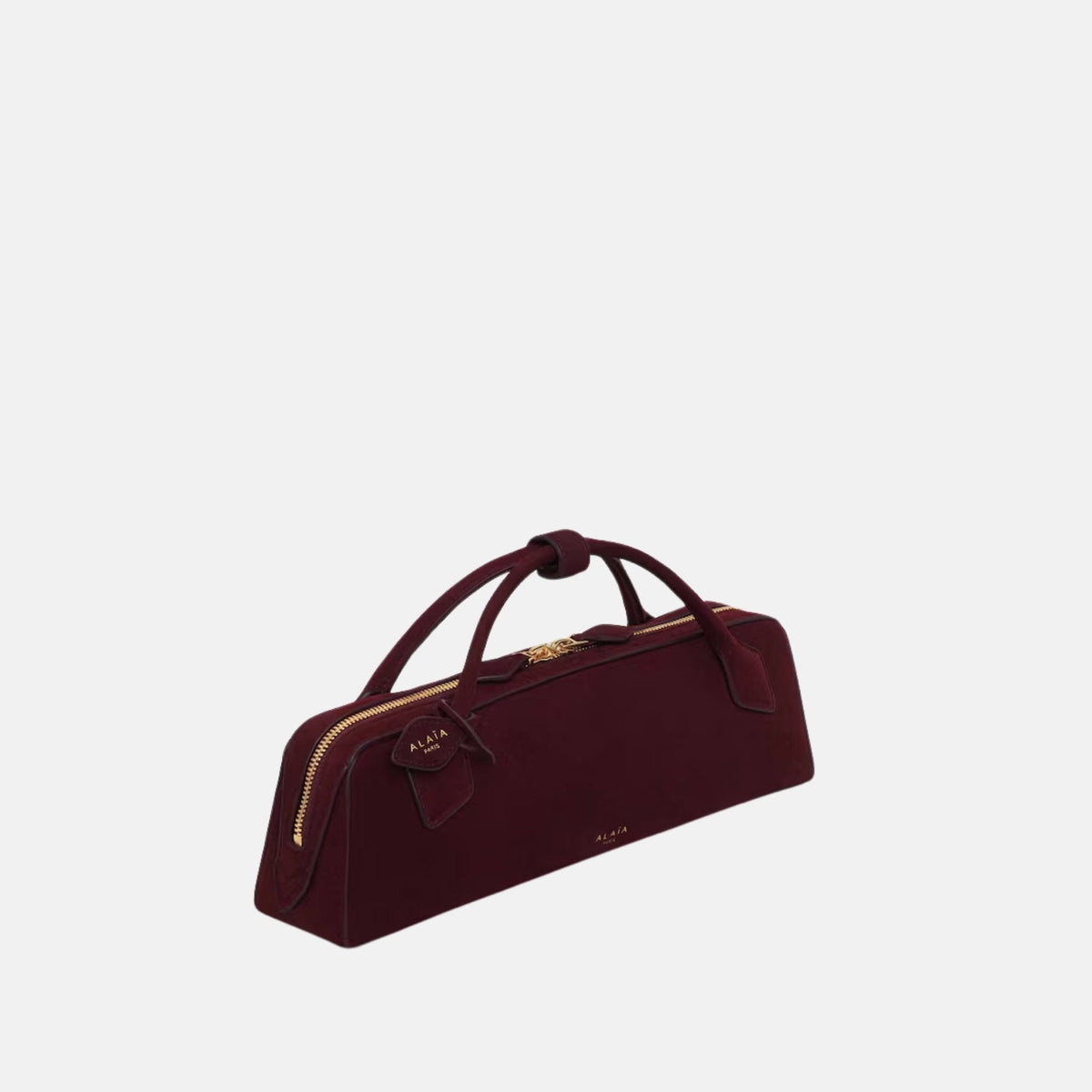 Le Teckel Clutch In Suede Goatskin