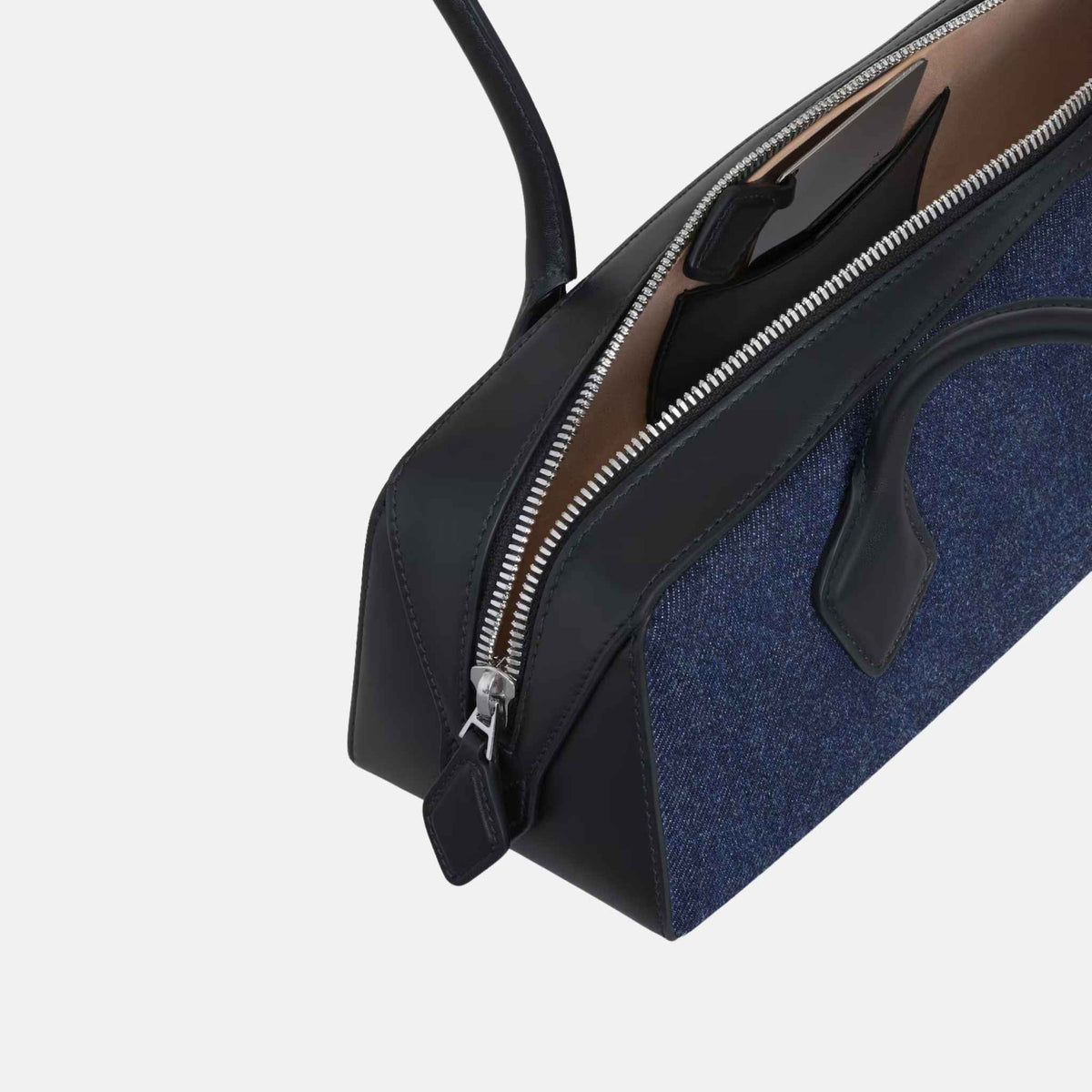 Le Teckel Medium Bag In Denim And Leather
