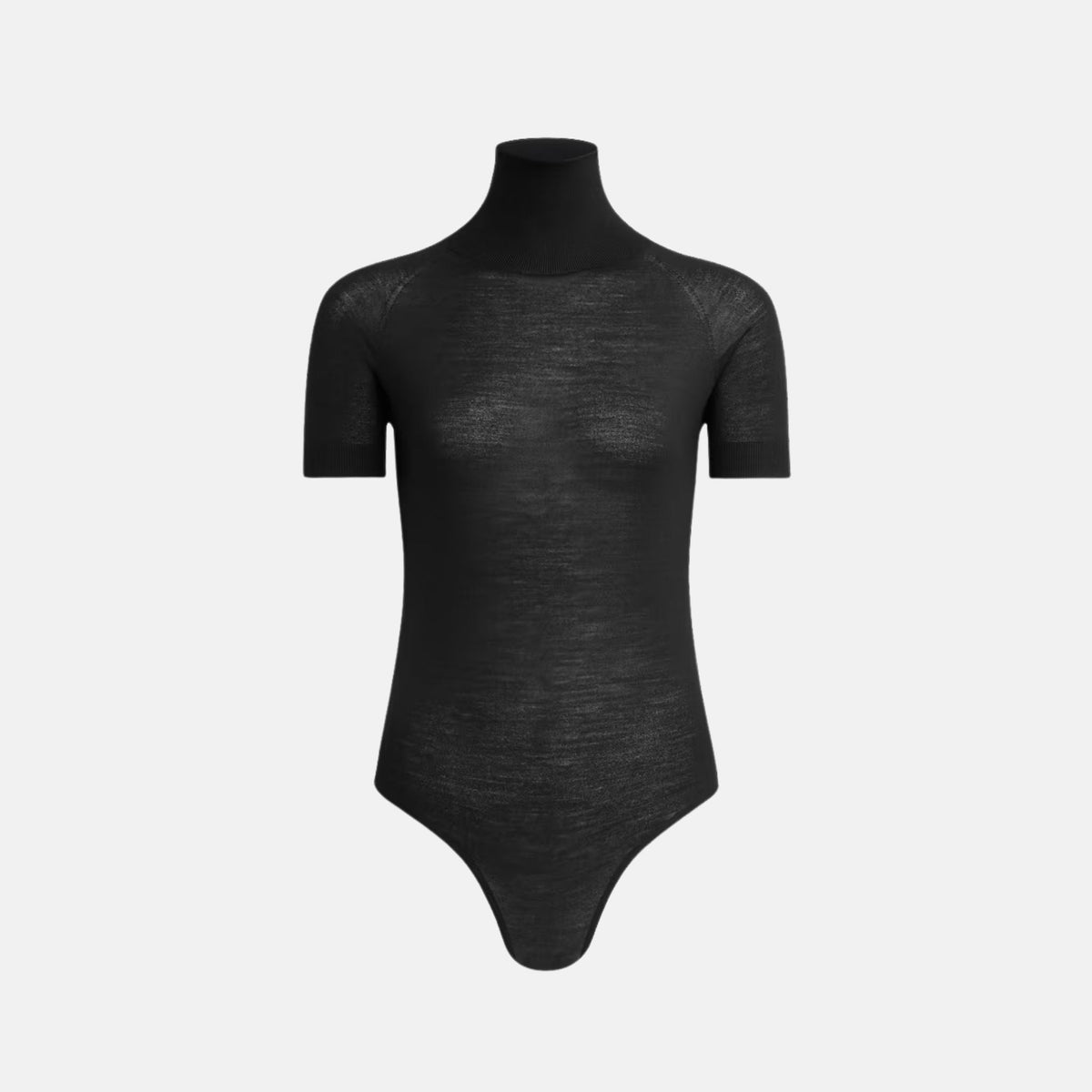 Short Sleeve Body In Sheer Wool Knit