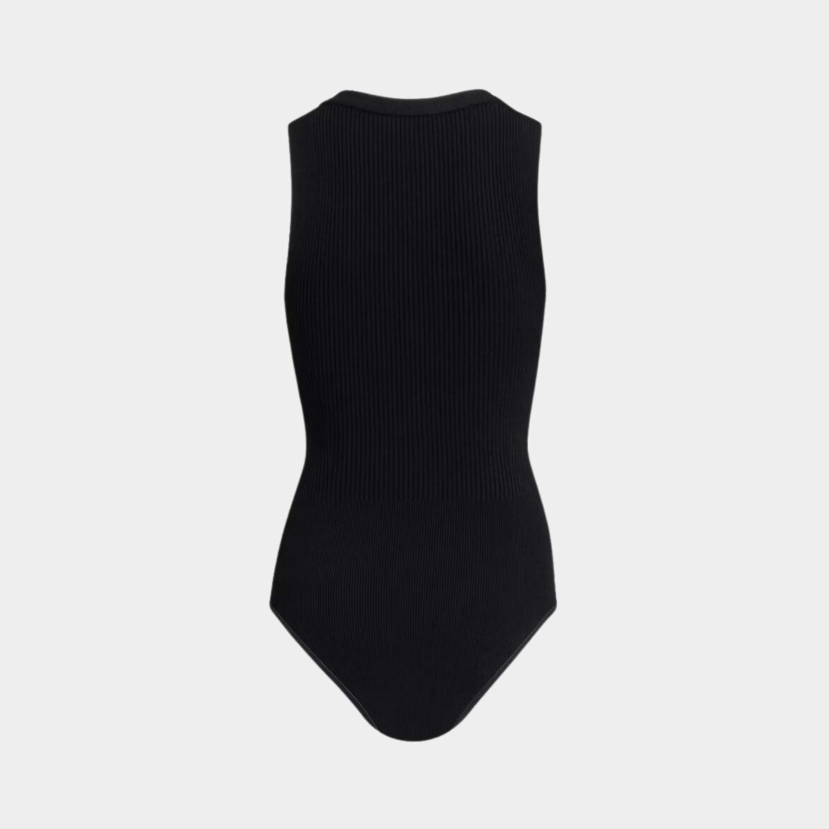 Sleeveless Ribbed Knit Bodysuit