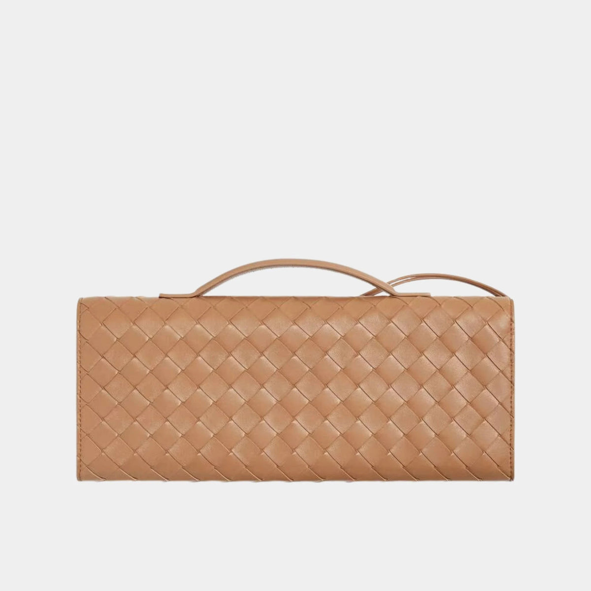Andiamo Top Handle Clutch Intrecciato Leather