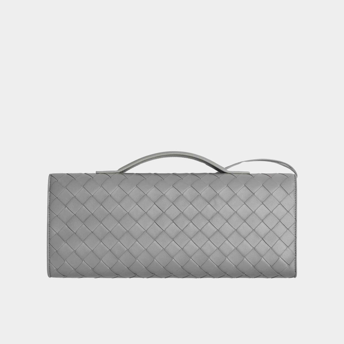 Andiamo Top Handle Clutch Intrecciato Leather