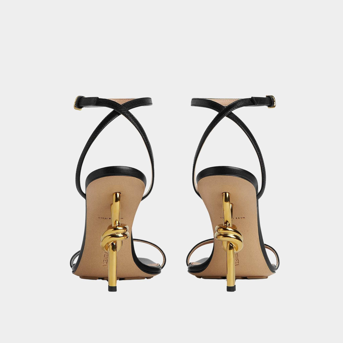Knot Ankle Strap High Heel Sandal