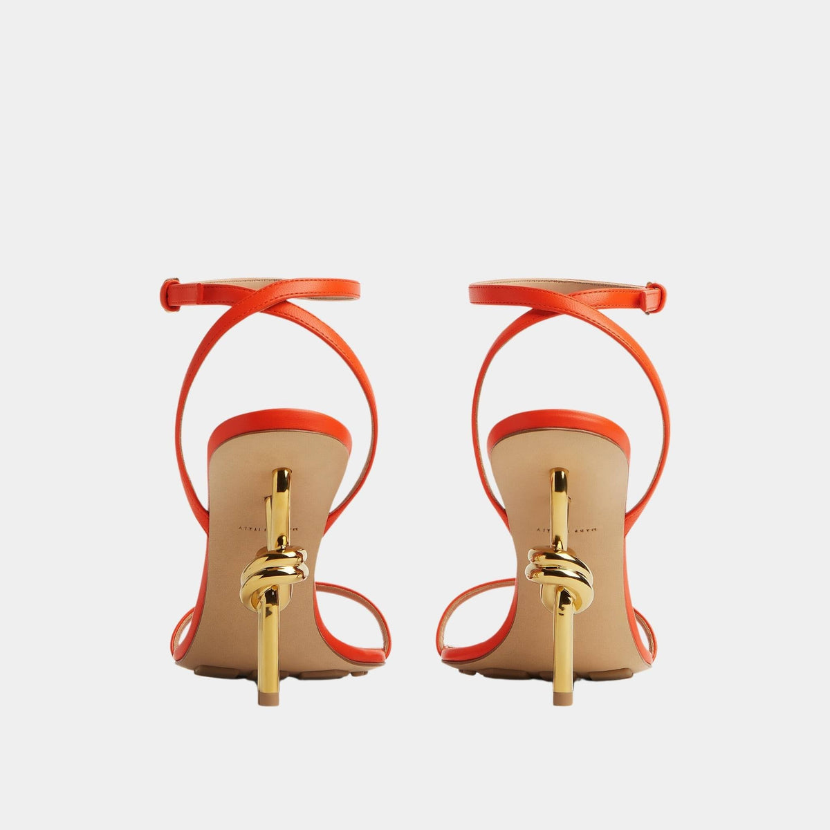 Knot Ankle Strap High Heel Sandal