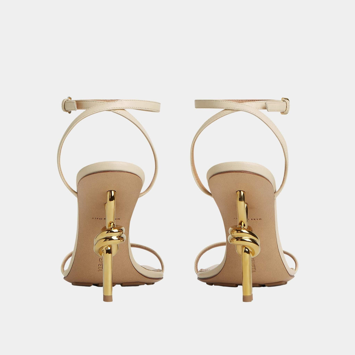 Knot Ankle Strap High Heel Sandal