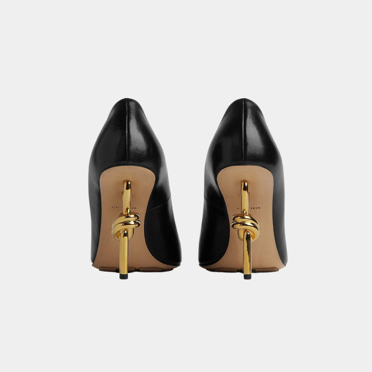 Knot High Heel Pump in Soft Lambskin