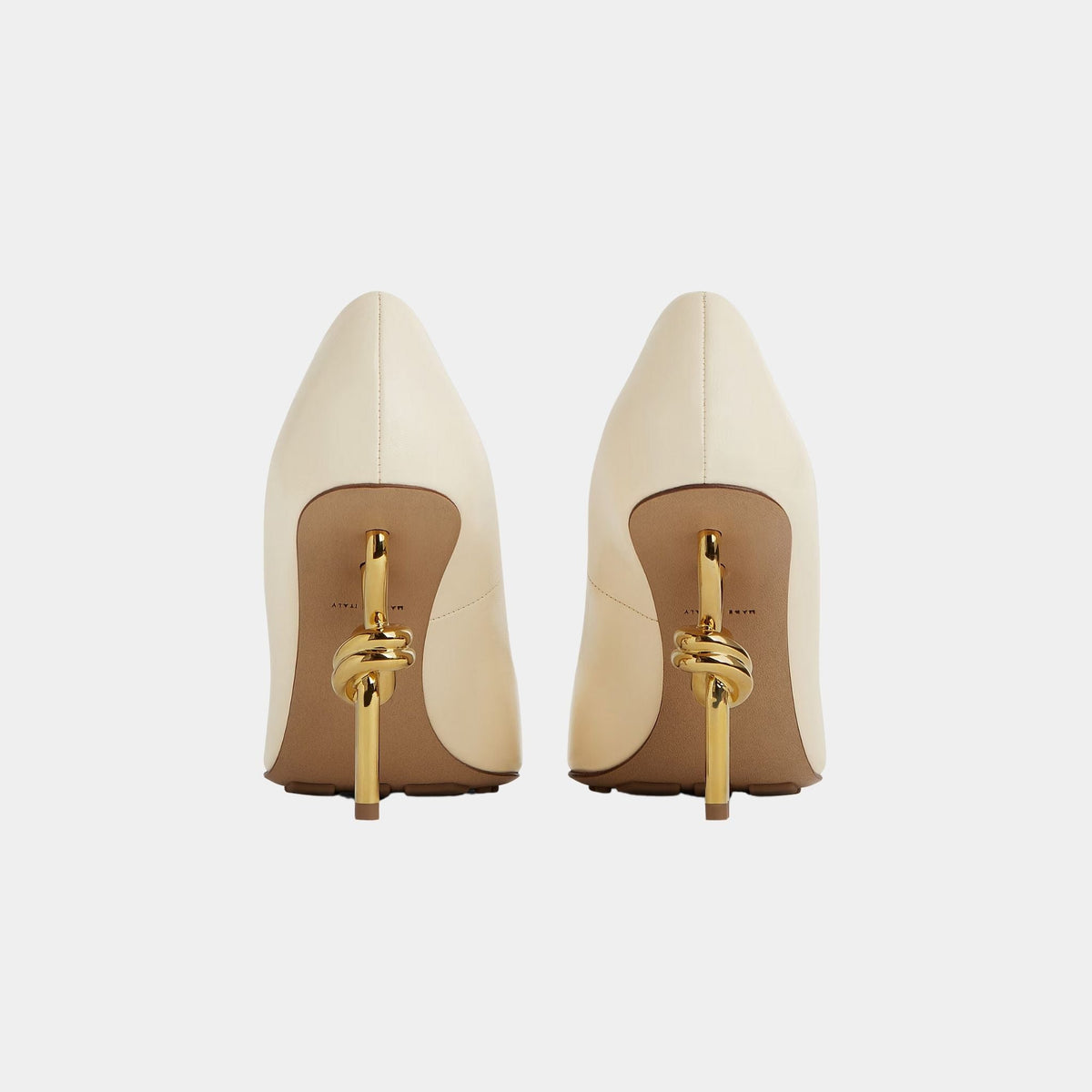 Knot High Heel Pump in Soft Lambskin