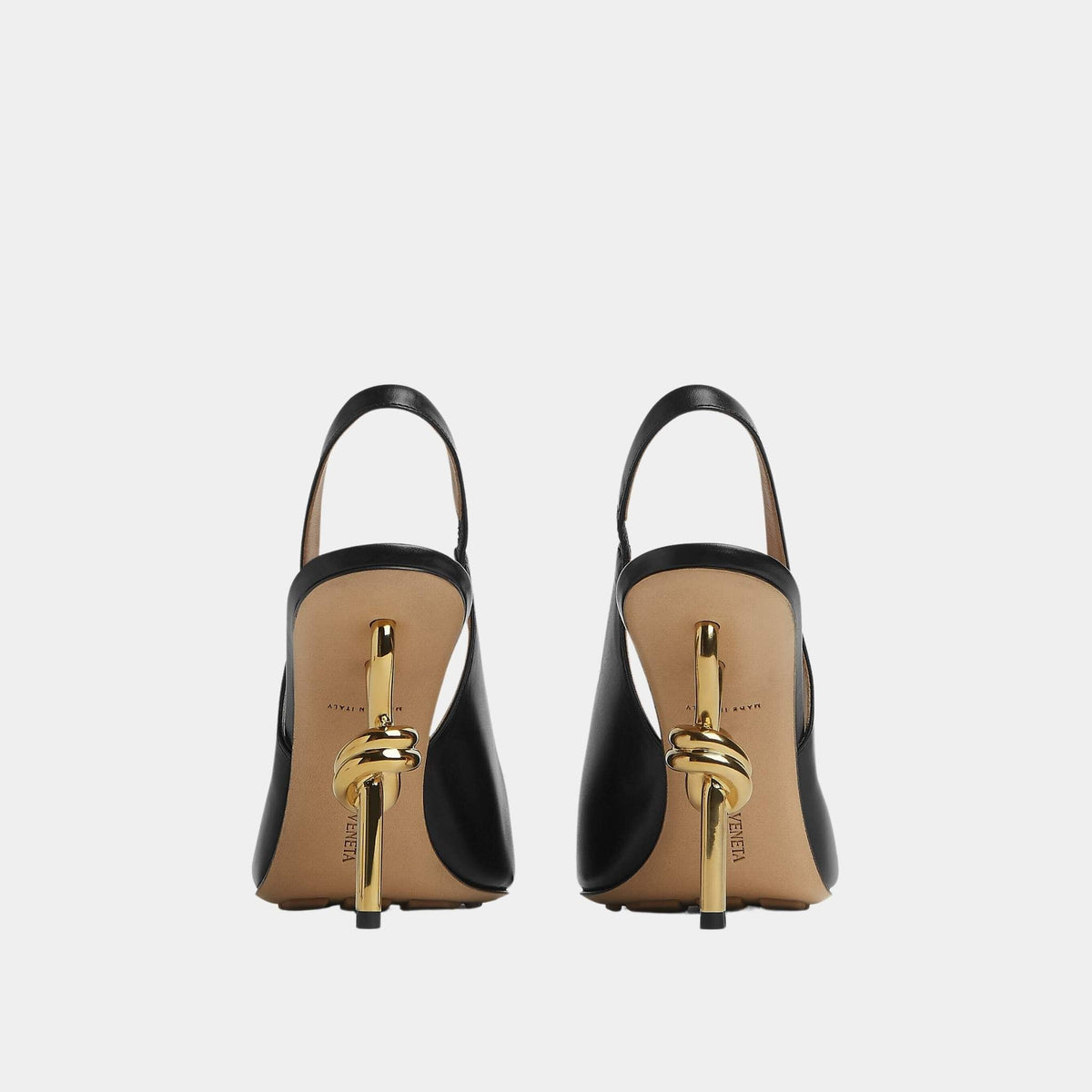 Knot Leather Slingback Pump
