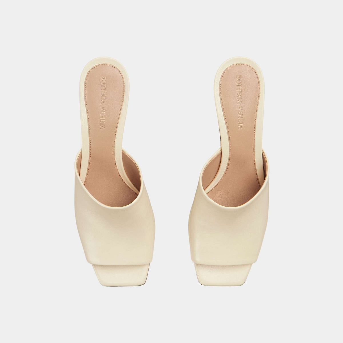 Knot Mule Lambskin with Gold Finished Metal Mid Heel