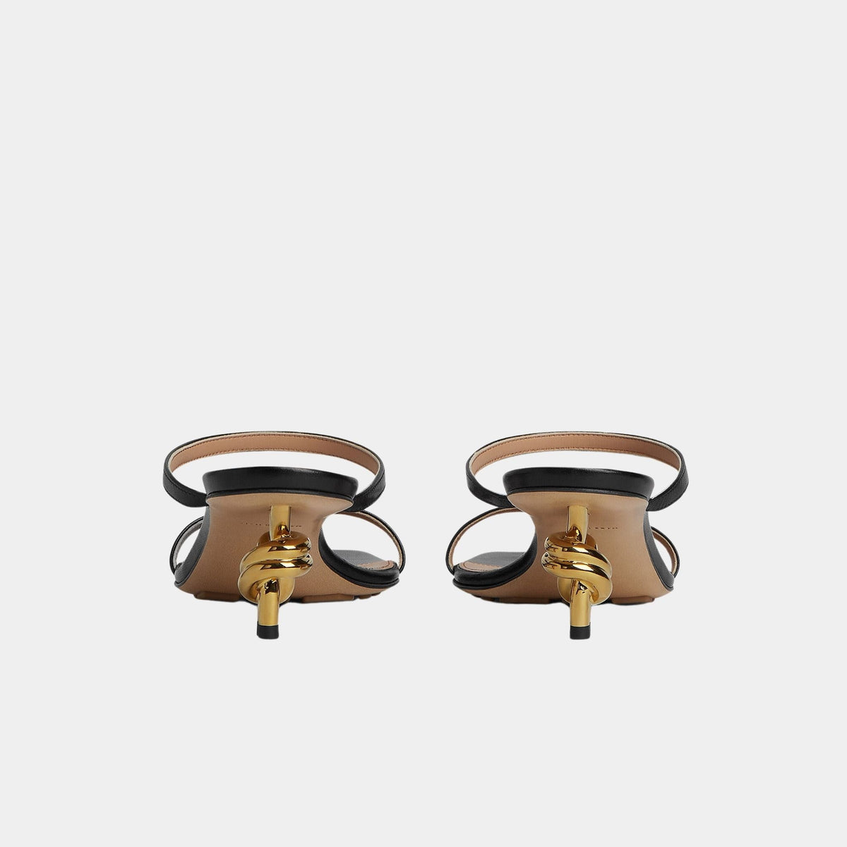 Knot Strap Mid Heel Mule