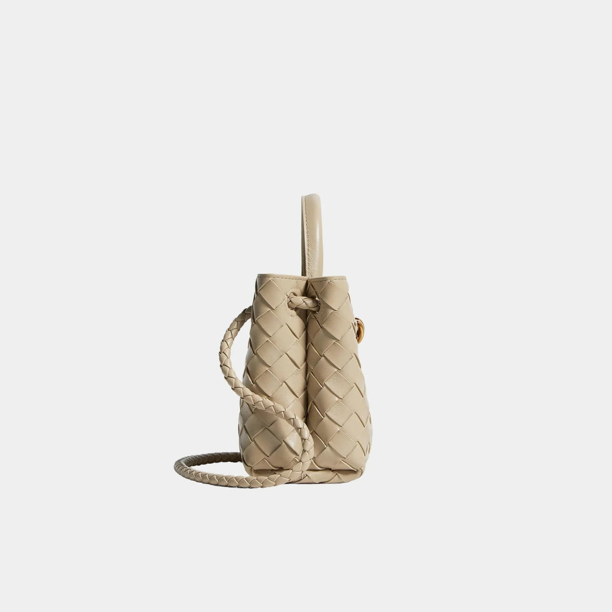 Mini Andiamo Bag in Intrecciato Leather