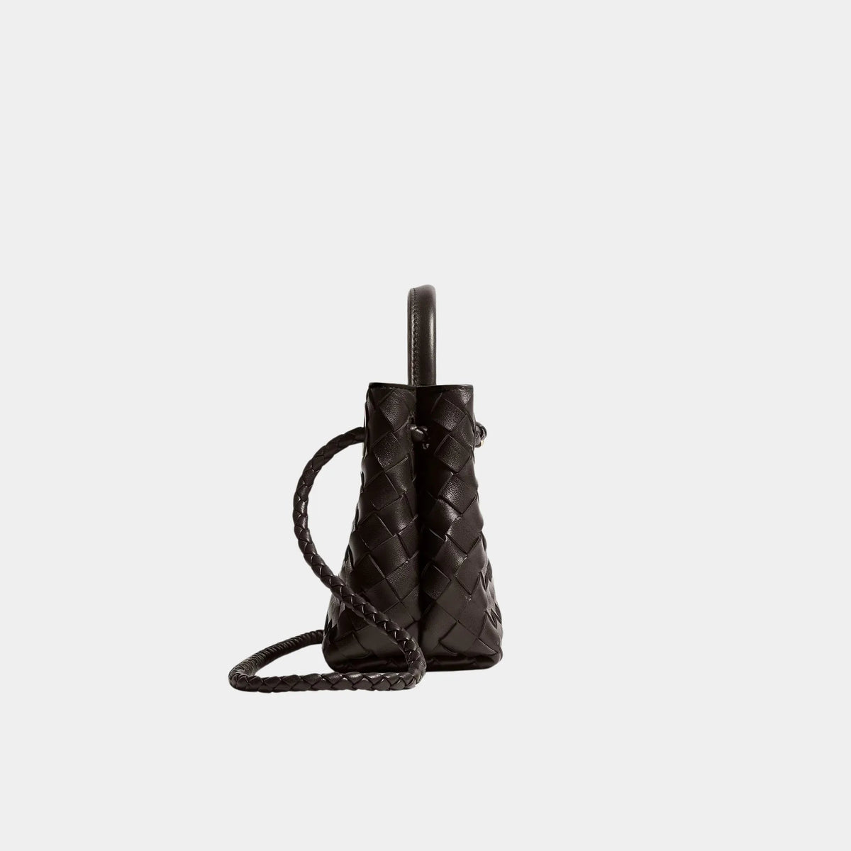 Mini Andiamo Bag in Intrecciato Leather