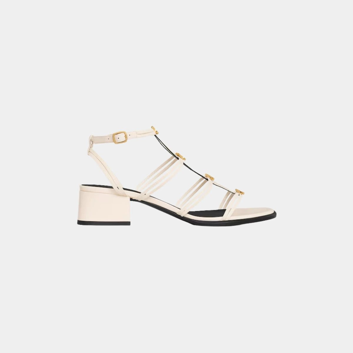 Celine Clemence Multi Triomphe Sandal in Lambskin