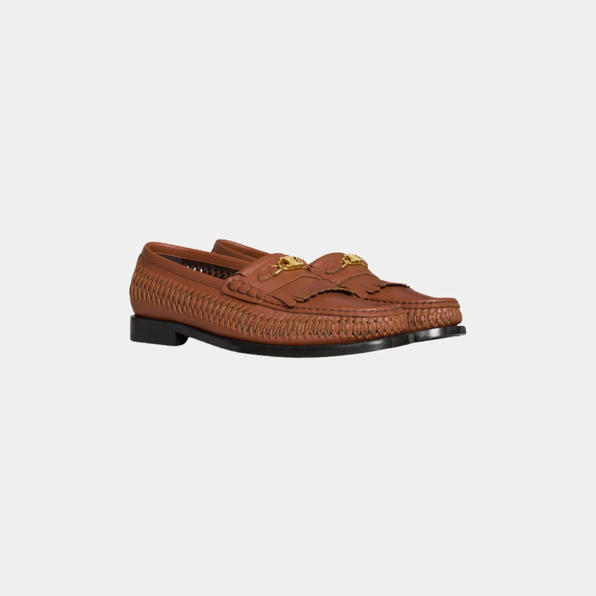 Celine Luco Braided Loafer in Calfskin