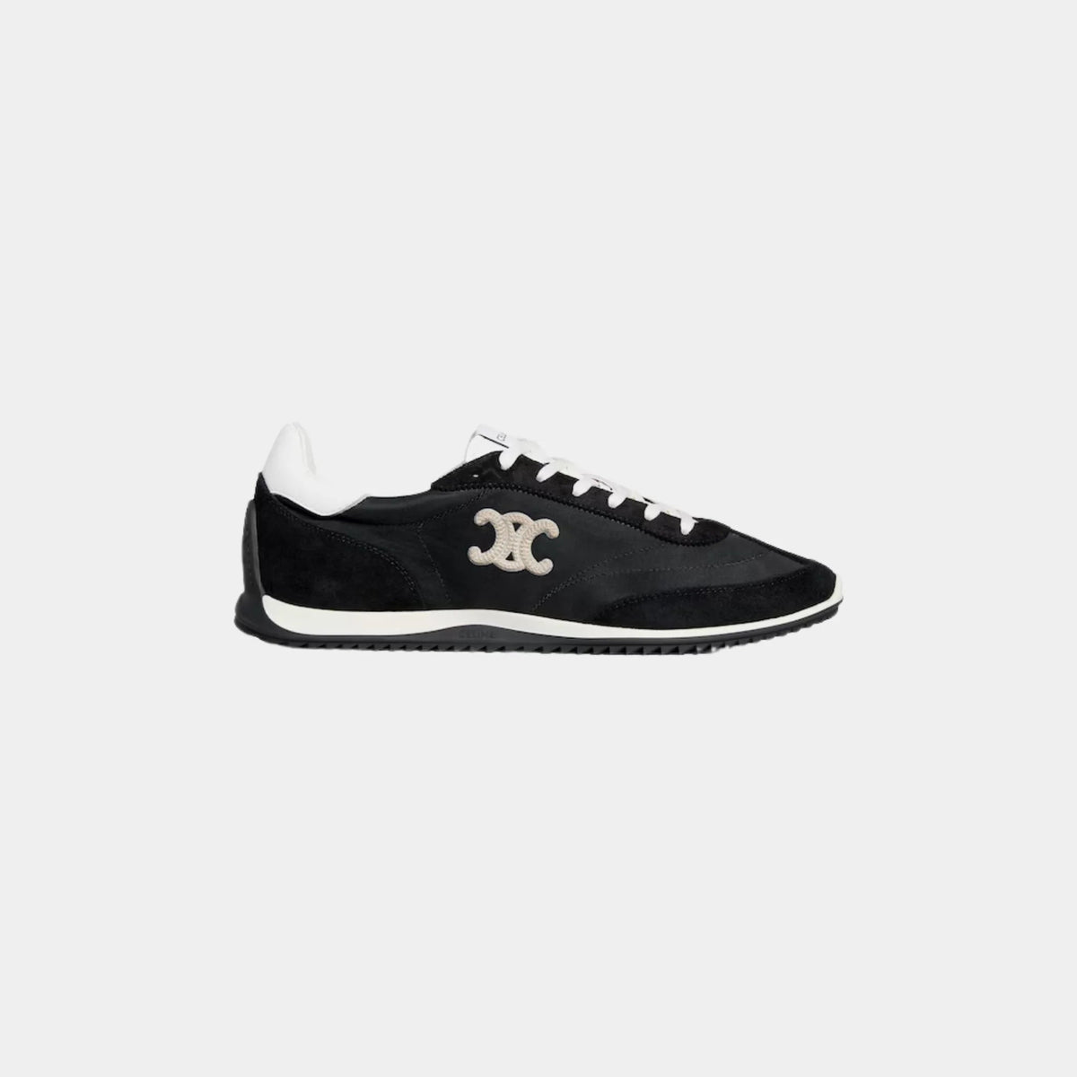 Celine Racer Sneaker With Triomphe in Nylon, Suede & Calfskin
