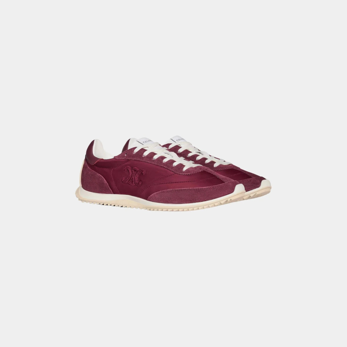 Celine Racer Sneaker With Triomphe in Nylon, Suede & Calfskin