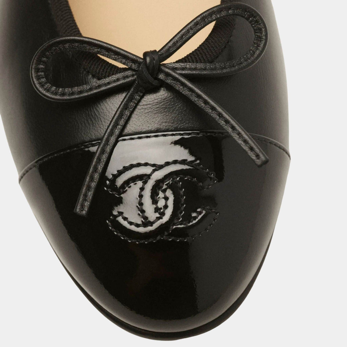 Ballerinas in Lambskin and Varnished Calf