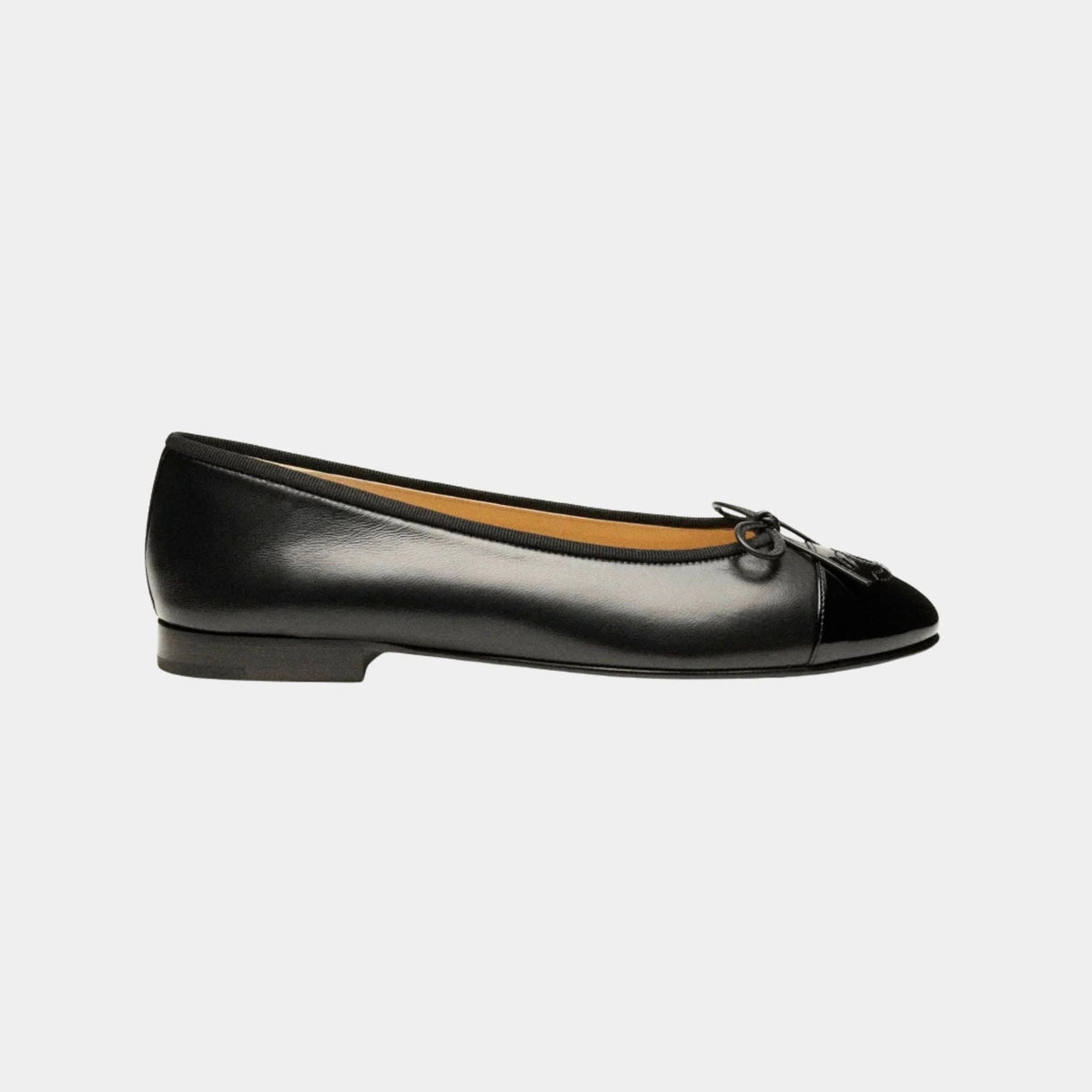 Ballerinas in Lambskin and Varnished Calf