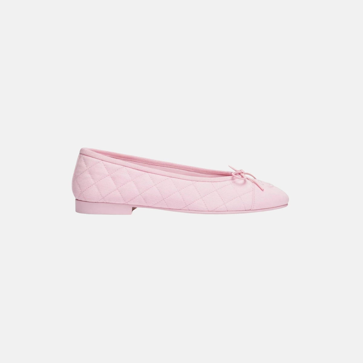 Ballet Flats in Tweed and Fabric Denim