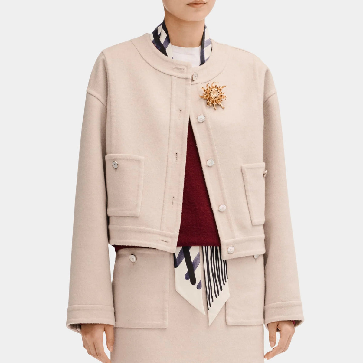 Beige Jacket in Cashmere