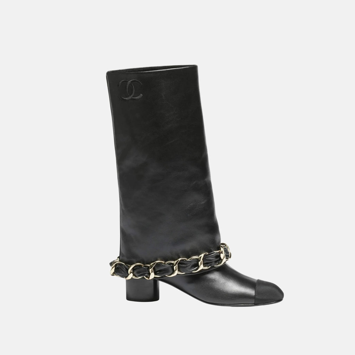 Boots in Lambskin and Grosgrain