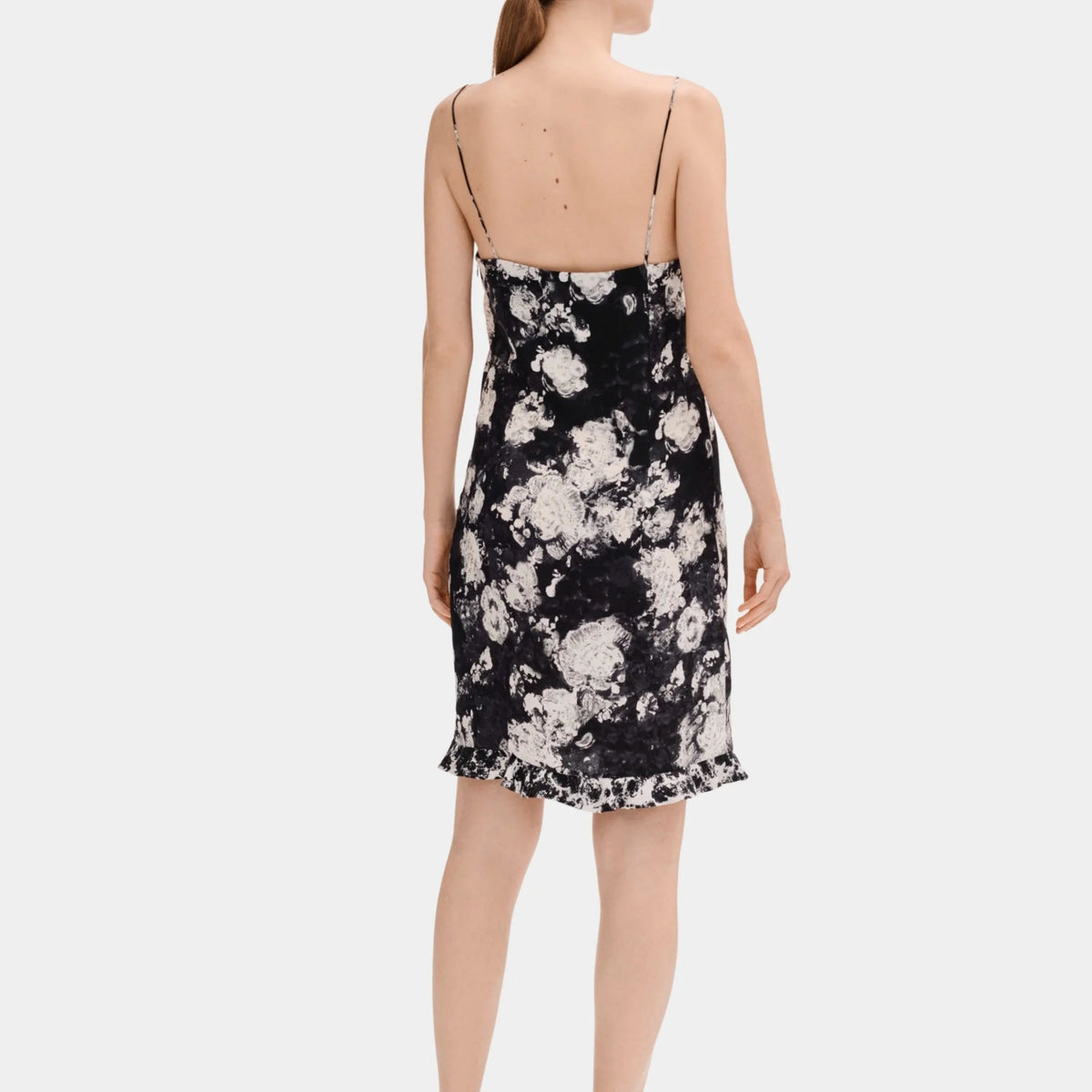Dress in Printed Silk Jacquard