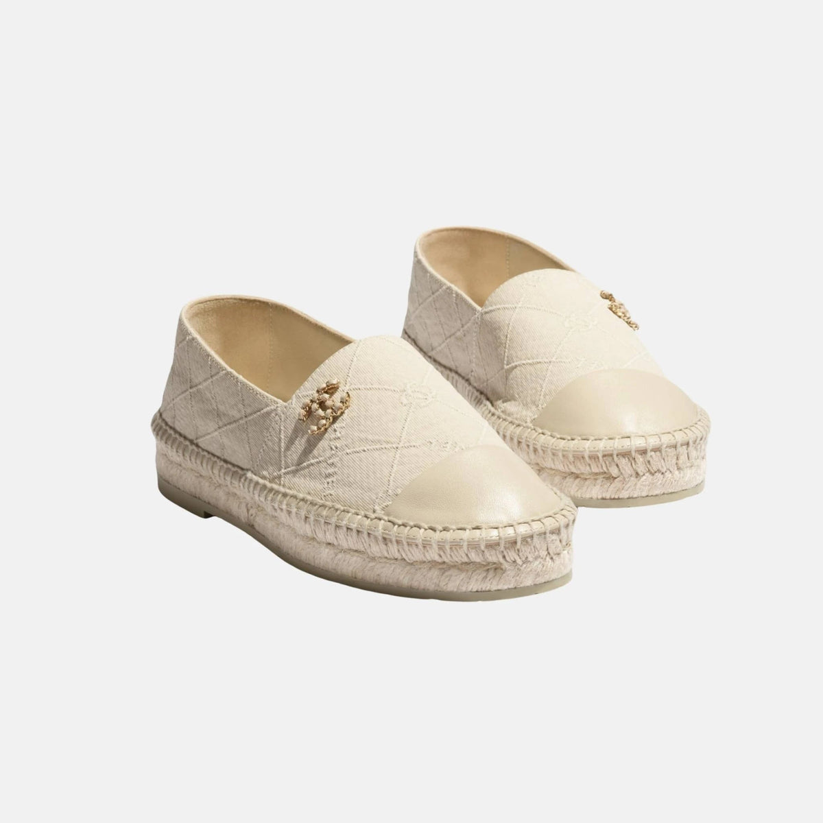 Espadrilles in Cotton and Lambskin