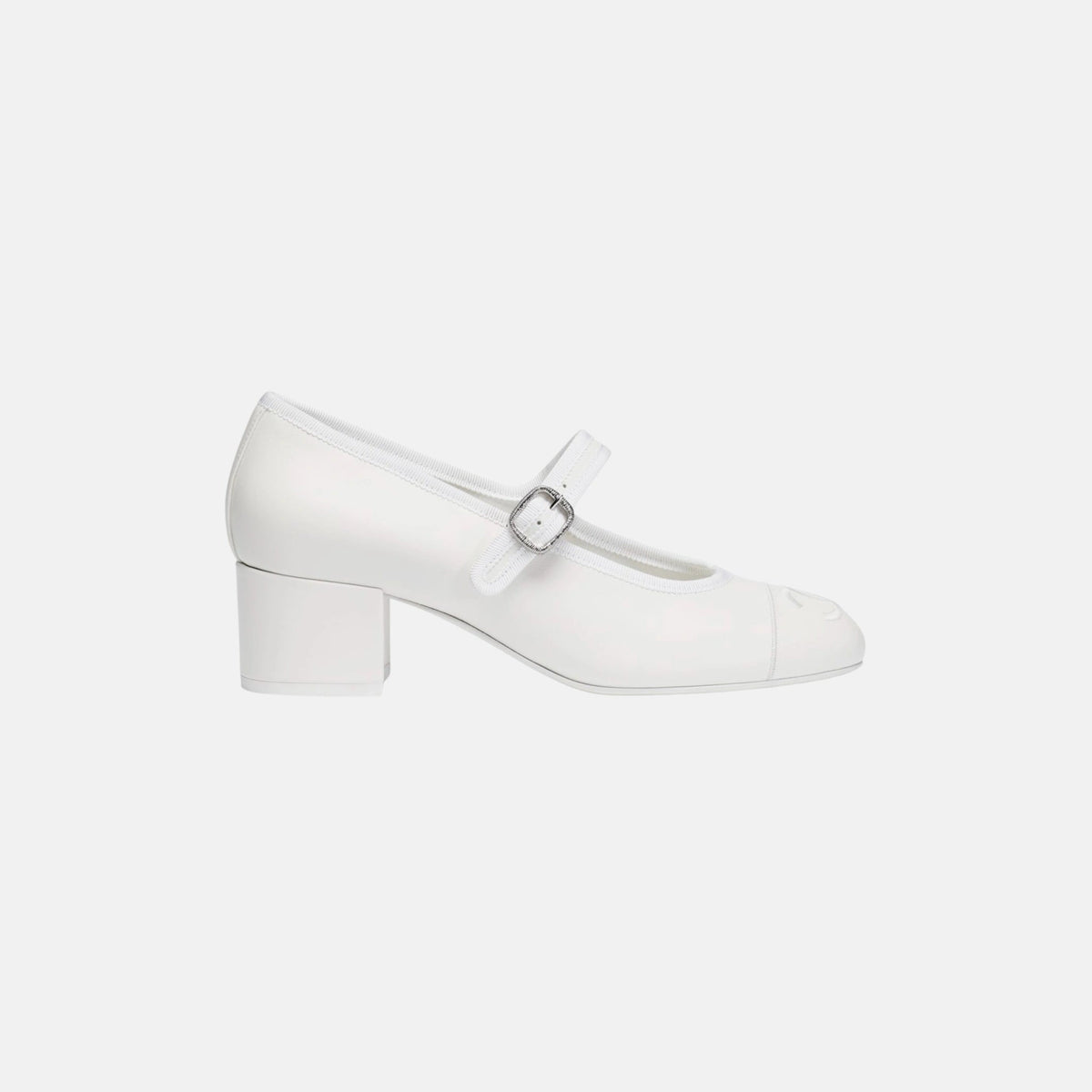 Heeled Mary Janes in Lambskin
