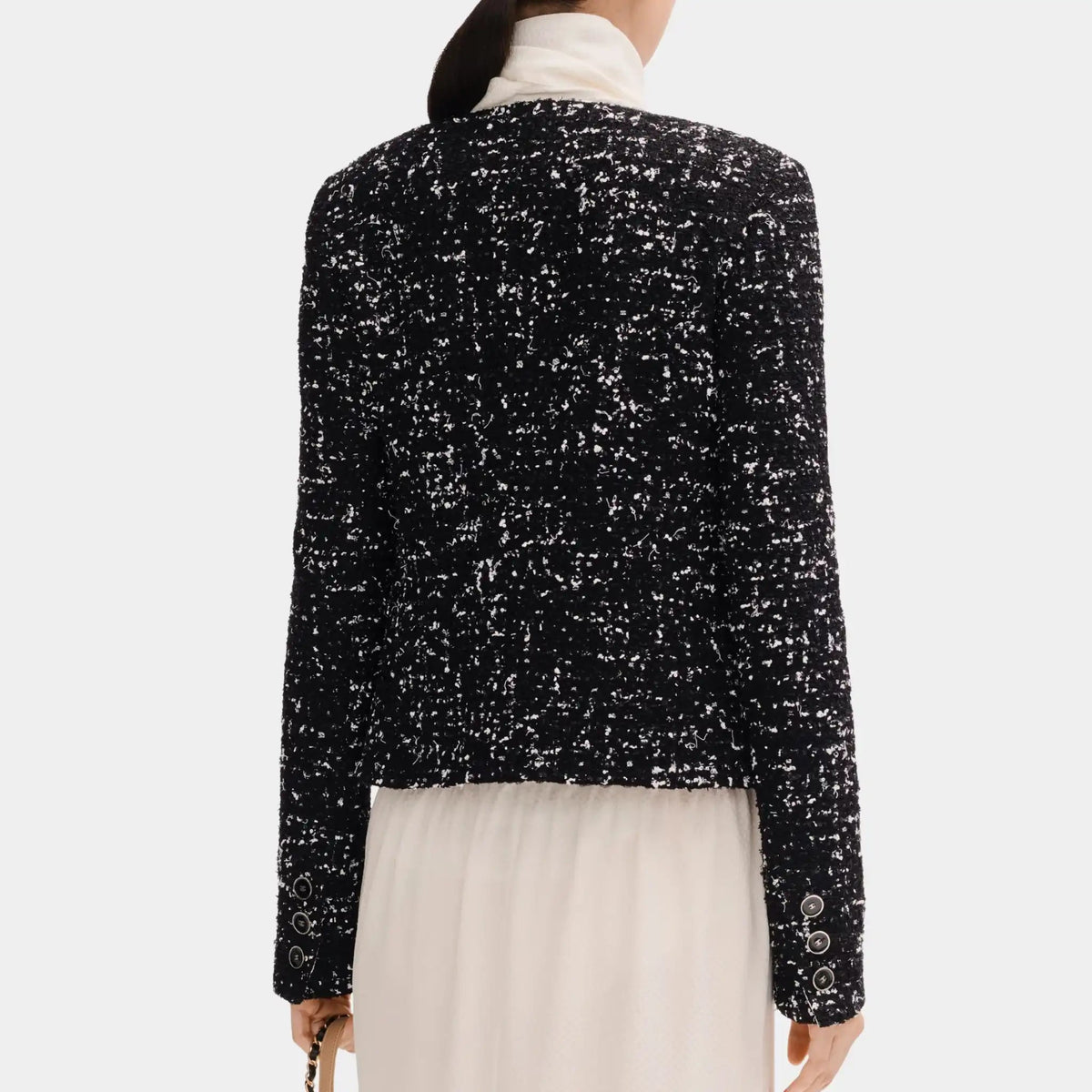 Jacket in Black and White Tweed