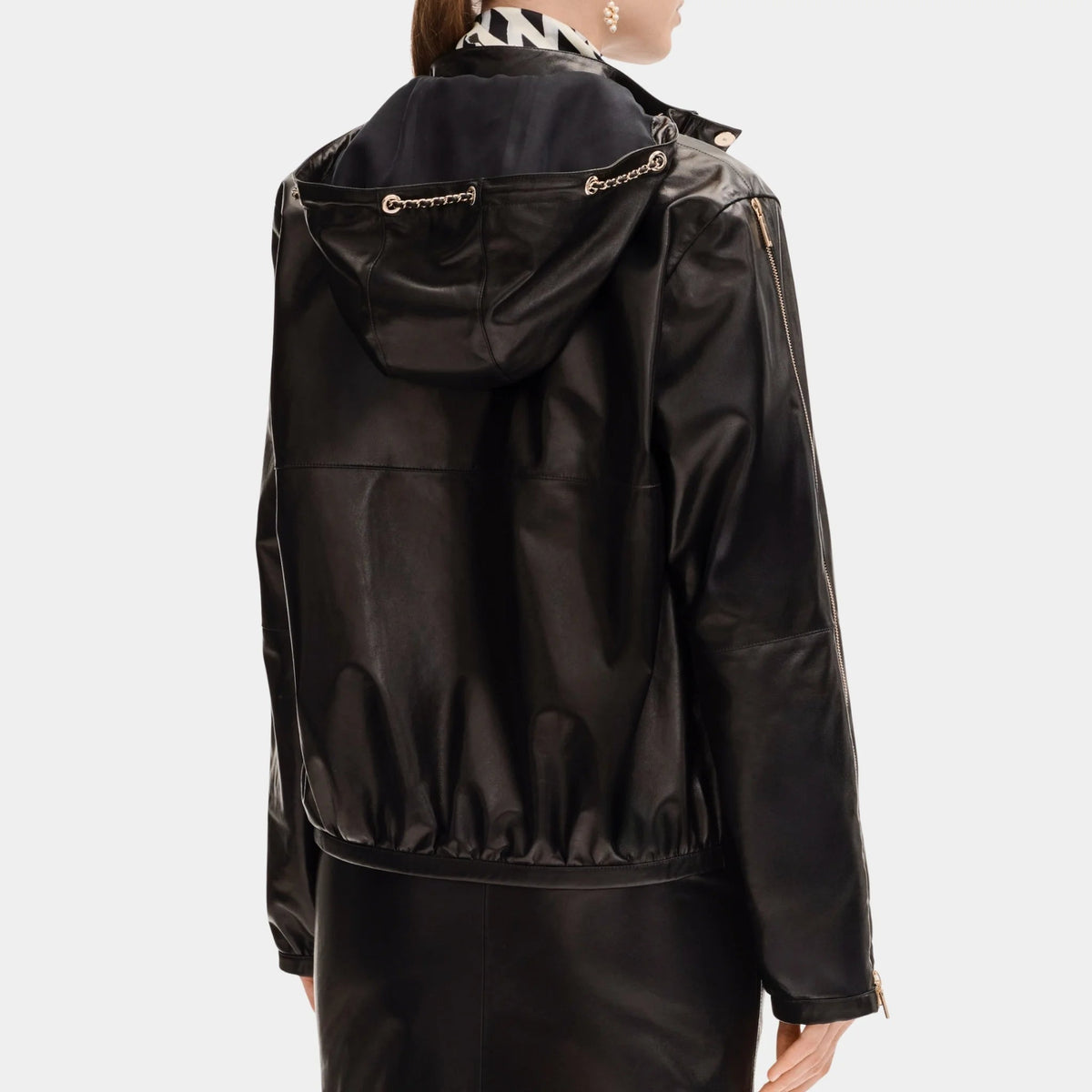 Jacket in Black Lambskin