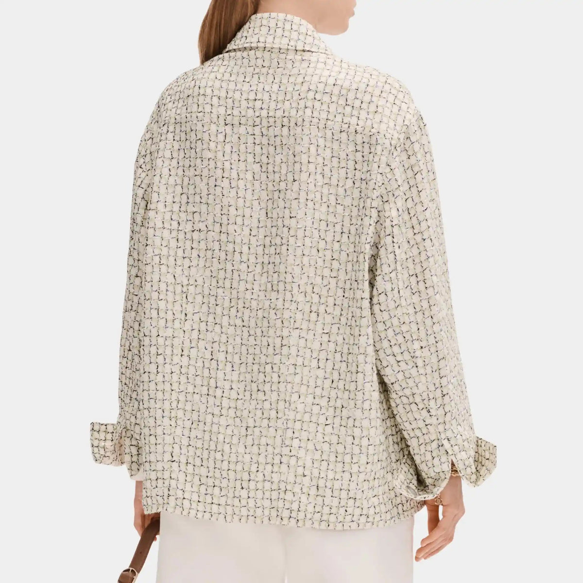 Jacket in Silk and Cotton Tweed