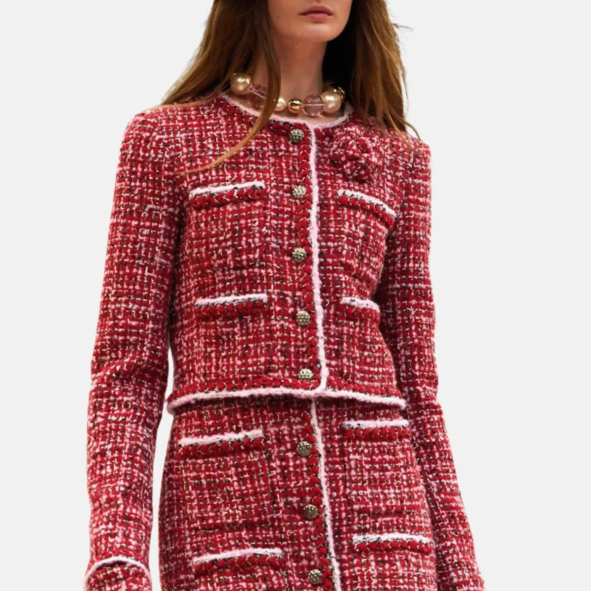 Jacket Tweed Red