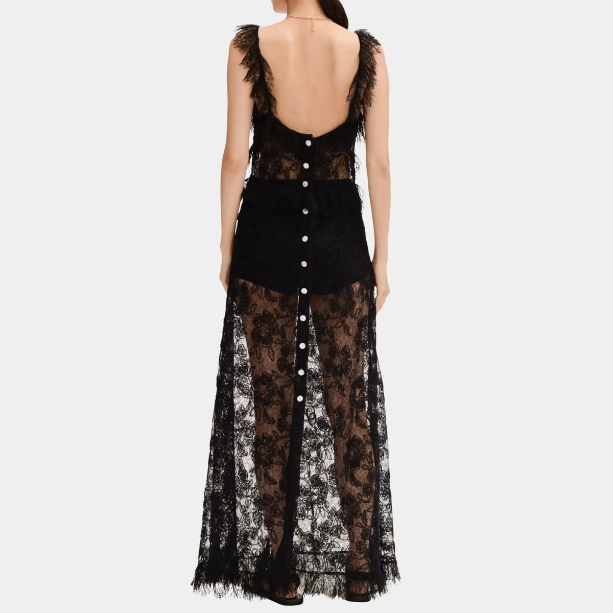 Long Dress in Black Lace