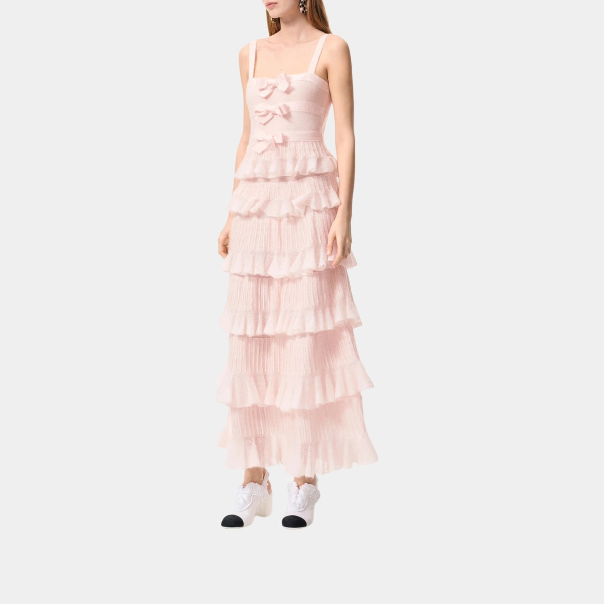 Long Dress in Mohair and Silk