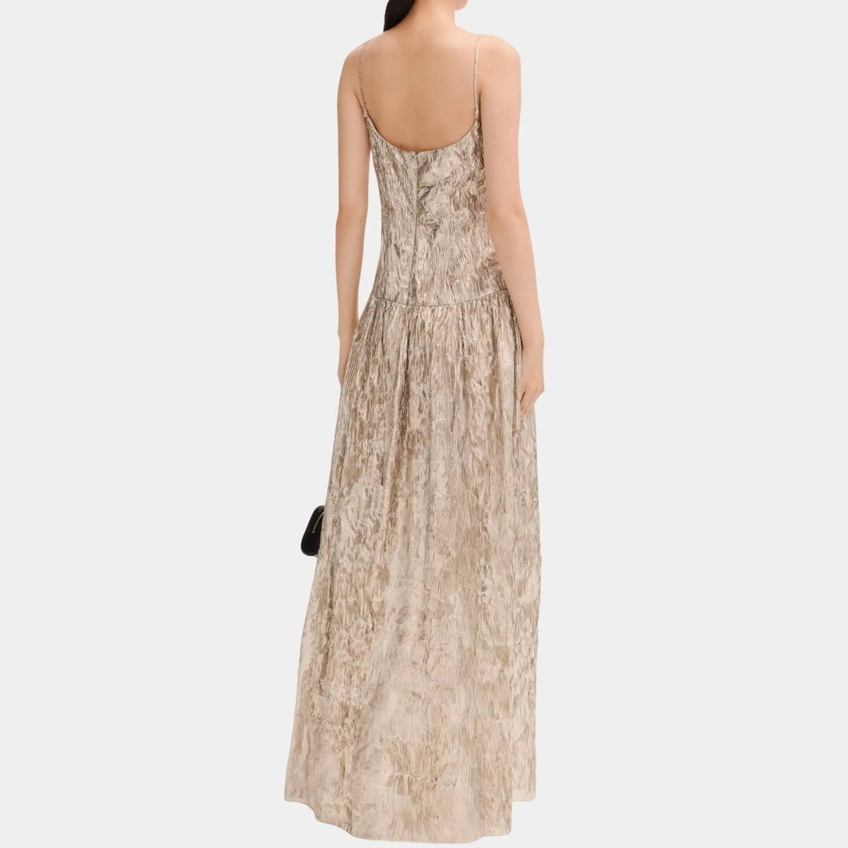 Long Dress in Silk and Mixed Fibers