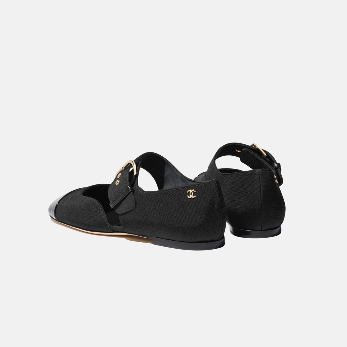 Mary Janes in Grosgrain and Patent Calfskin