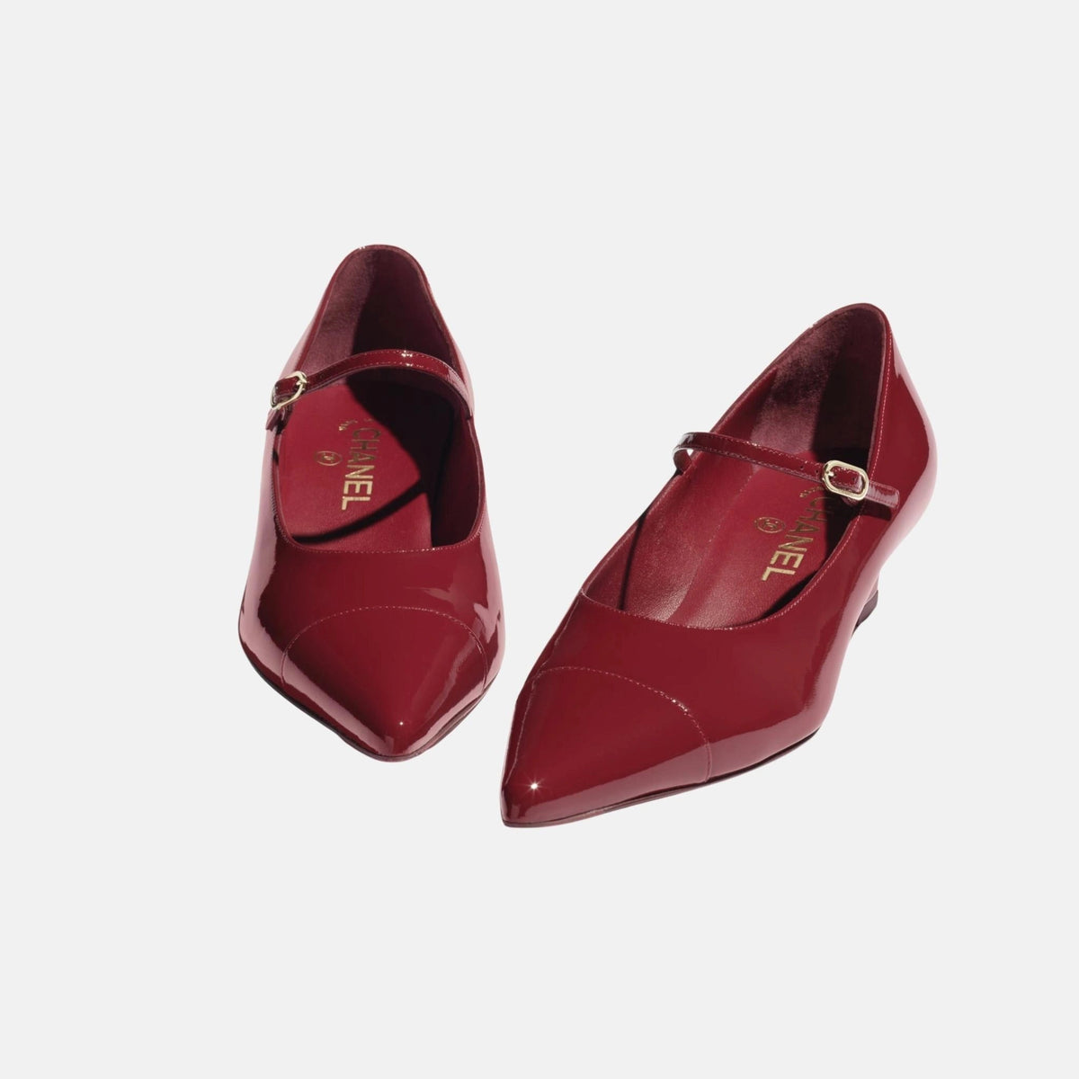 Mary Janes in Patent Calfskin