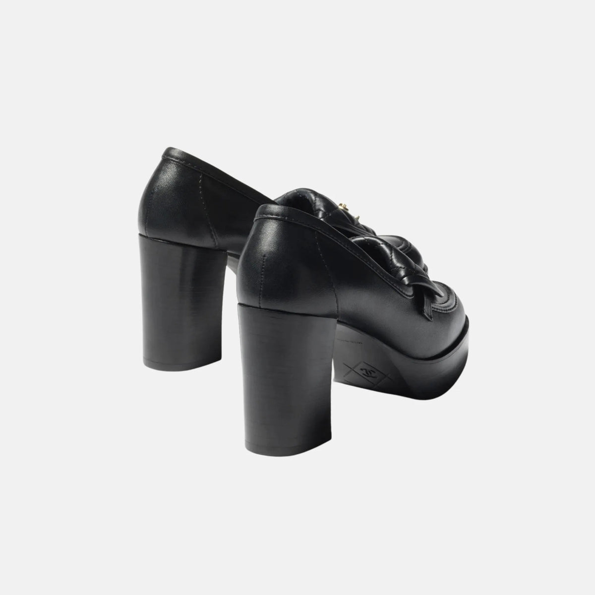 Moccasins in Black Lambskin