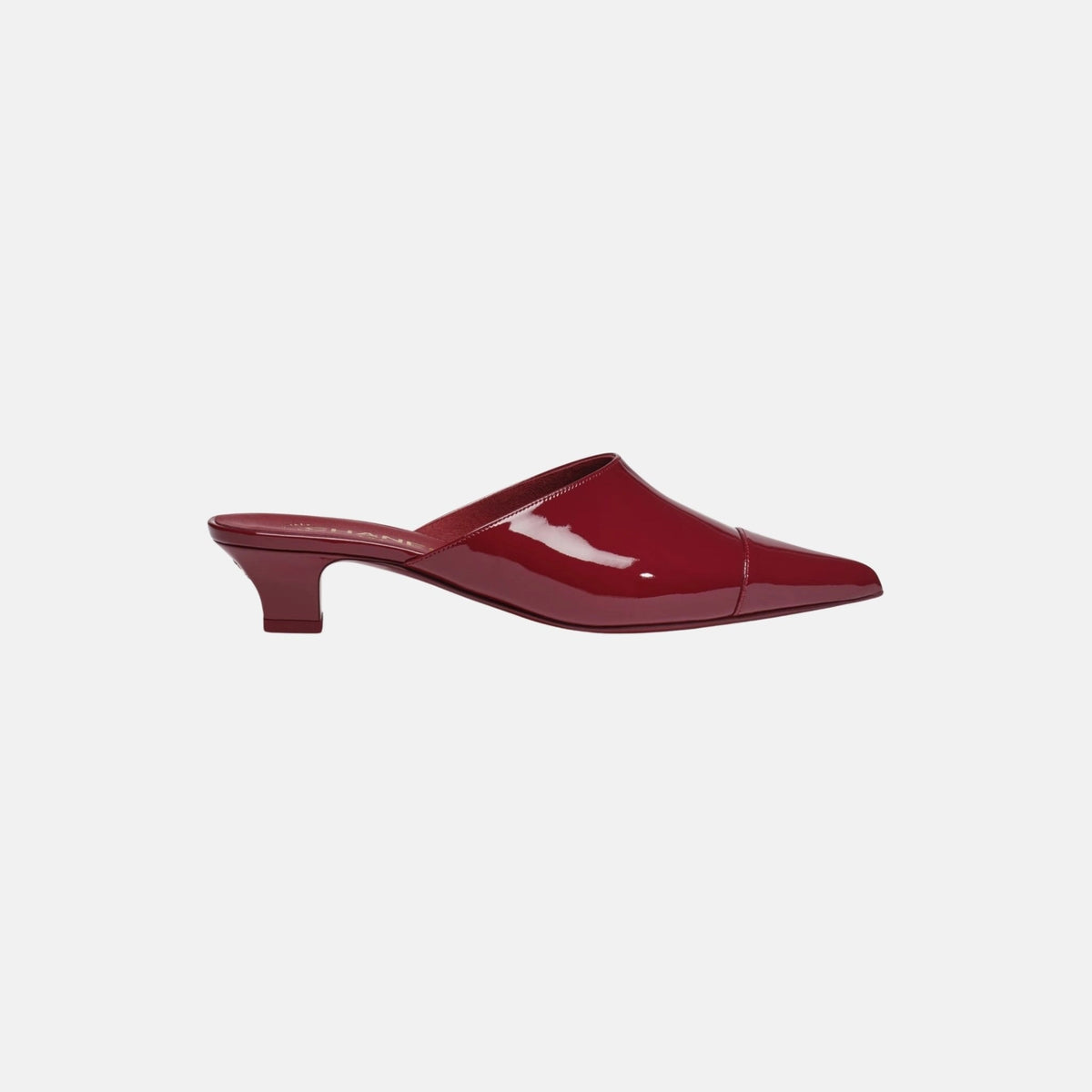 Mules in Patent Calfskin