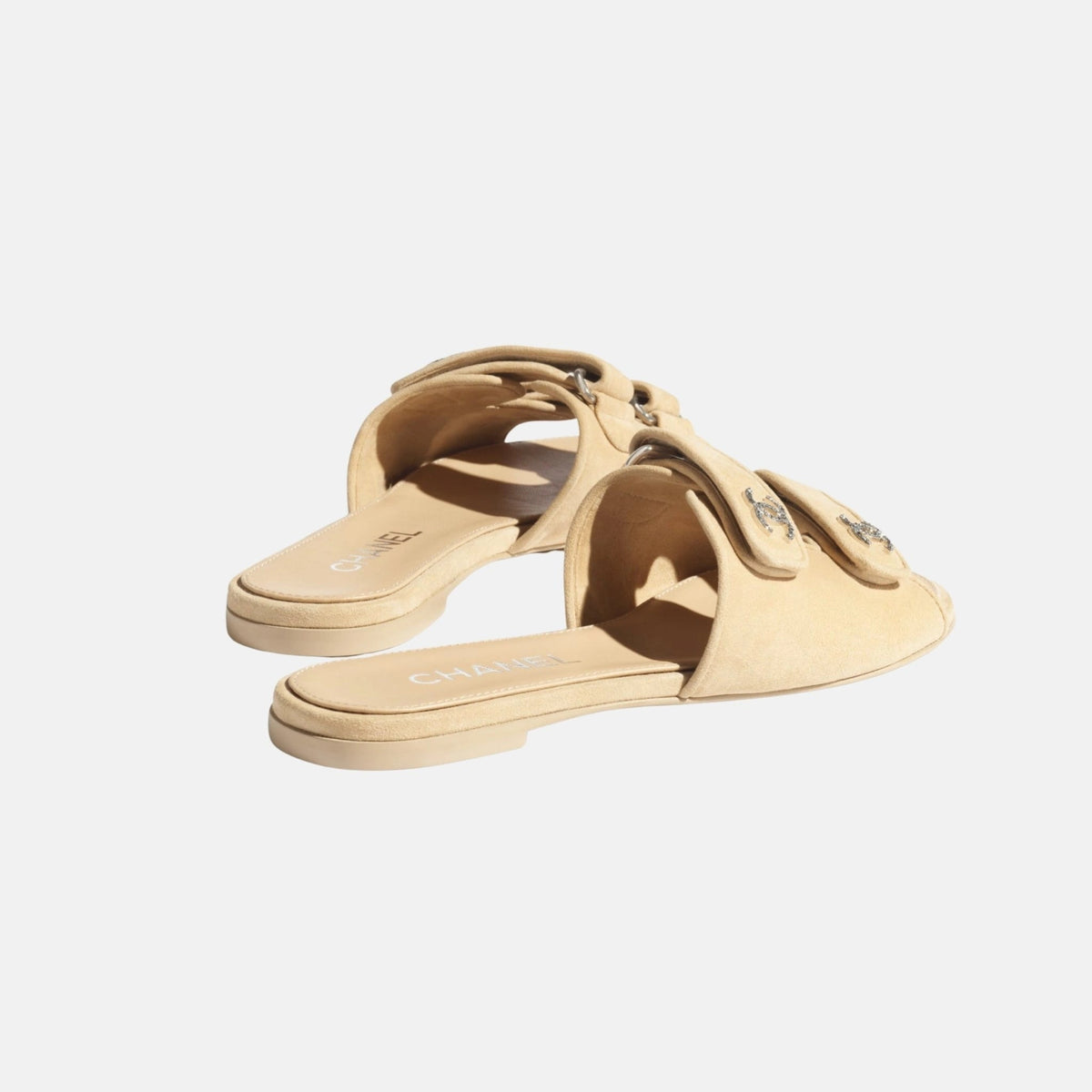Mules in Suede Kidskin